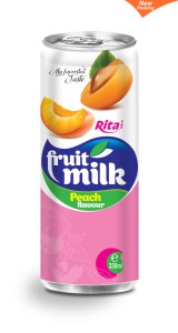 peach flavour fruit milk